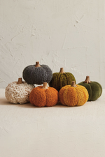 2 of 3:Bouclé + Velvet Pumpkin