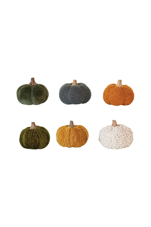 Bouclé + Velvet Pumpkin