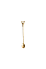 1 of 2:Brass Reindeer Cocktail Spoon