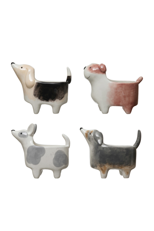 Ceramic Dog Planter