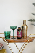 Emerald Stemmed Champagne Coupe Glass-Creative Co-Op-ECOVIBE