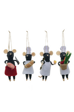 1 of 3:Chef Mouse Felt Ornament