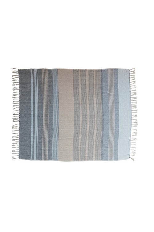 Clear Skies Striped Throw