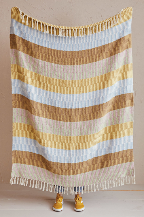 Coastal Living Striped Throw