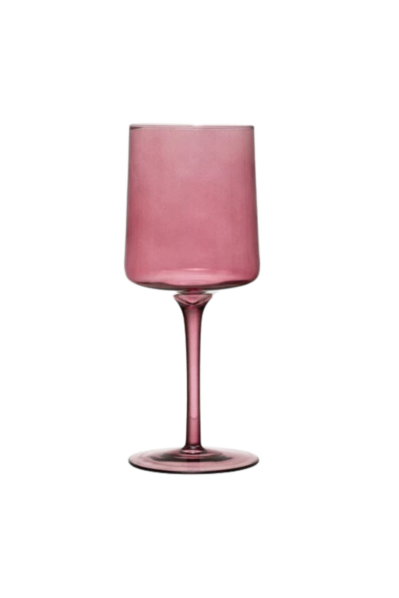 Creative-Co-Op-Colorful-Wine-Glass-Stemmed-Mauve