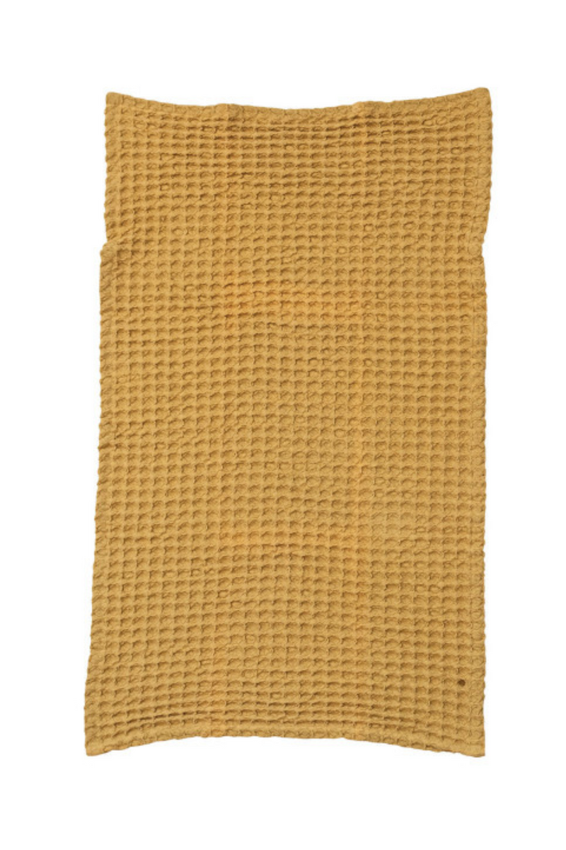 Creative-Co-Op-Cotton-Waffle-Tea-Towel-Mustard