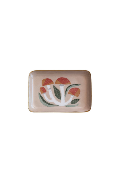 Enameled Mushroom Tray
