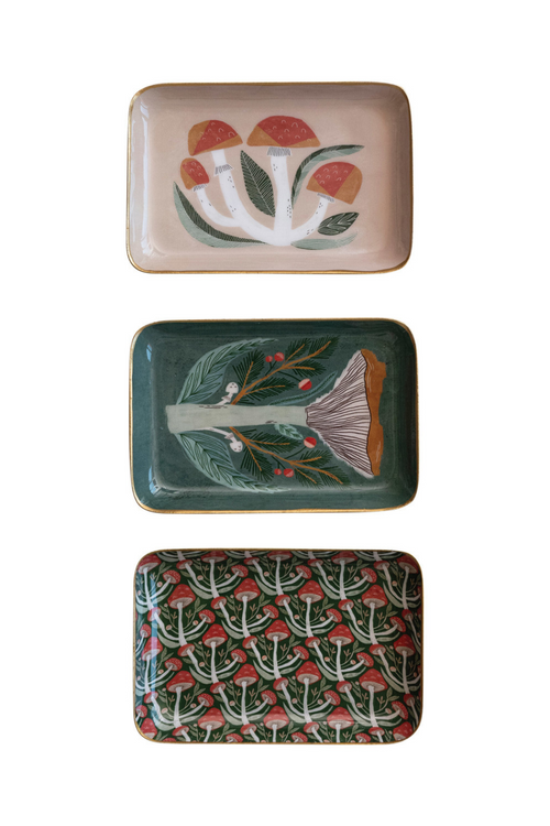 Enameled Mushroom Tray