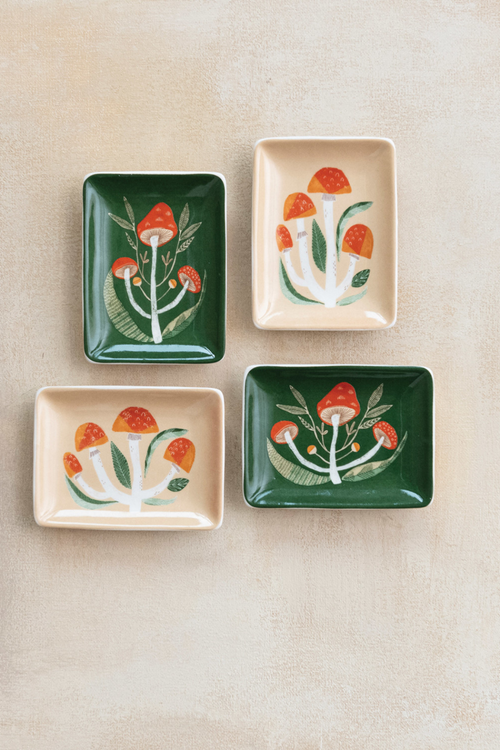 Enchanted Mushroom Ceramic Dish