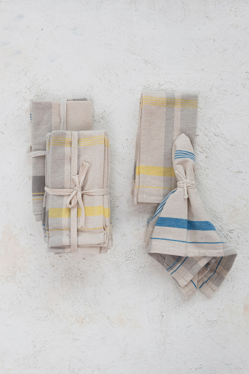 Farmhouse Plaid Cotton Napkins