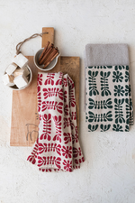 2 of 3:Festive Waffle Weave Tea Towels