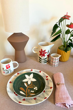 2 of 6:Festive Flowers Ceramic Plates
