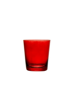 1 of 2:Red Festive Low Ball Glass