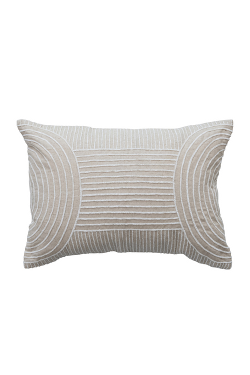 Geometric Stripes Lumbar Pillow