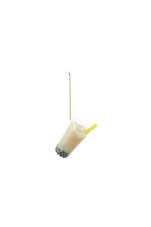 Glass Boba Tea Ornament