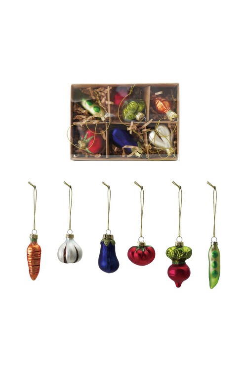 Glass Vegetable Ornament