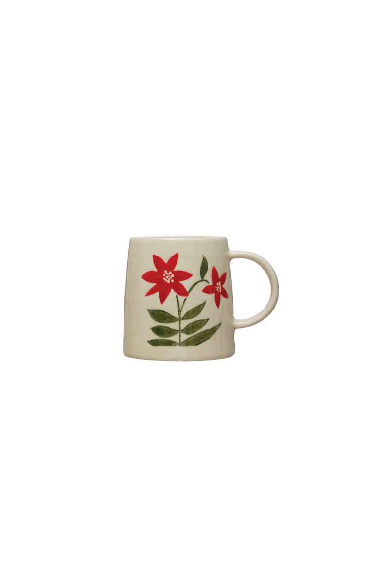 Creative-Co-Op-Festive-Flowers-Ceramic-Mug-Style-2