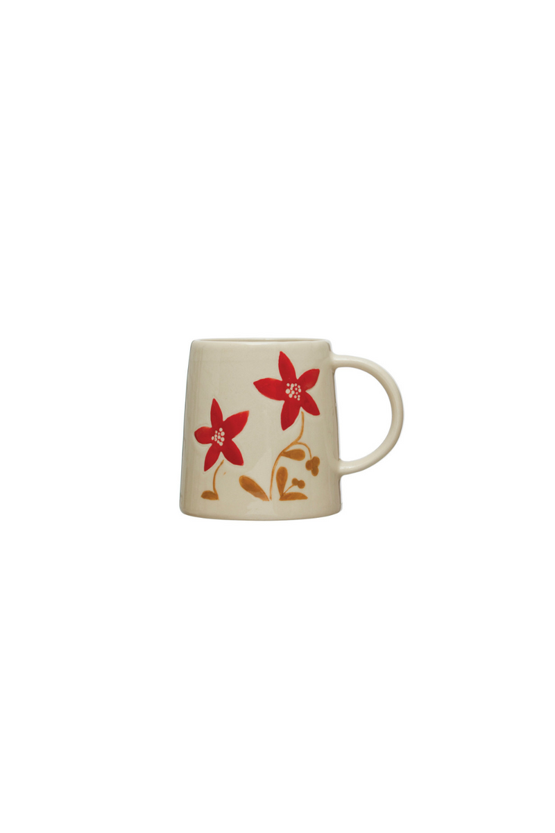Creative-Co-Op-Festive-Flowers-Ceramic-Mug-Style-3