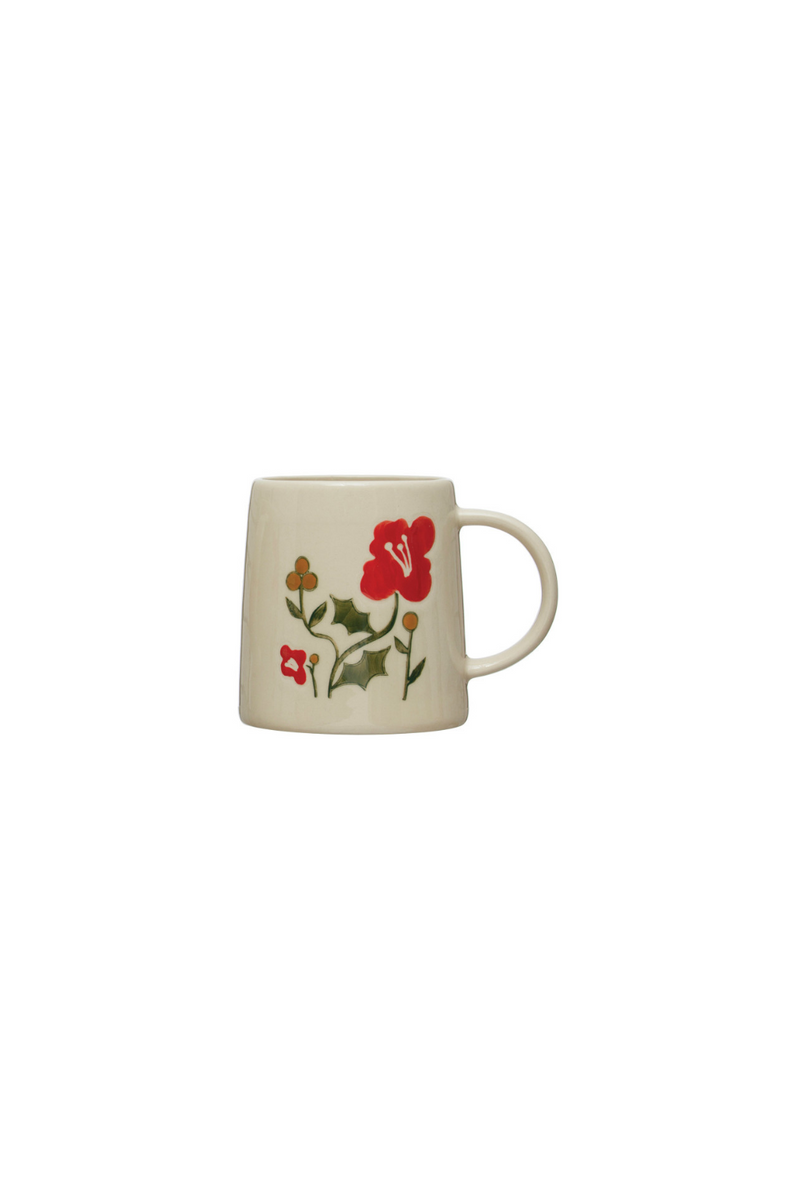 Creative-Co-Op-Festive-Flowers-Ceramic-Mug-Style-4