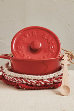 2 of 3:Holiday Ceramic Brie Baker Set