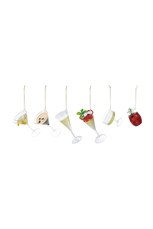 Holiday Cocktail Glass Ornament
