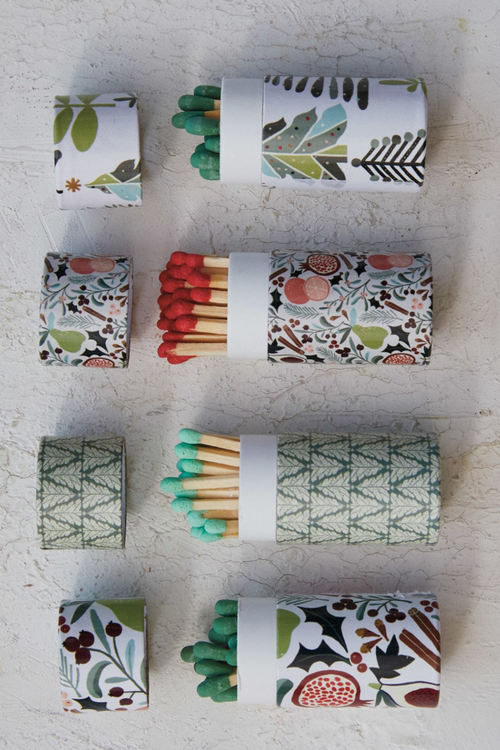 Holiday Safety Match Tube