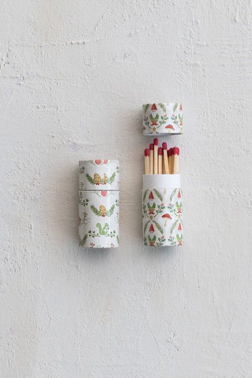 Holiday Safety Match Tube