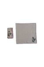 3 of 3:Holly Cotton Linen Napkins