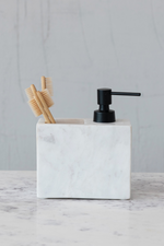 2 of 3:Marble Soap Dispenser