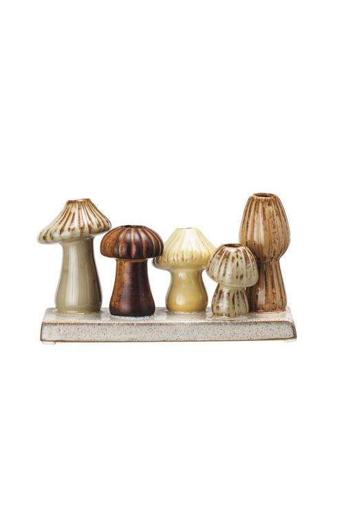 Mushroom Grove Bud Vase