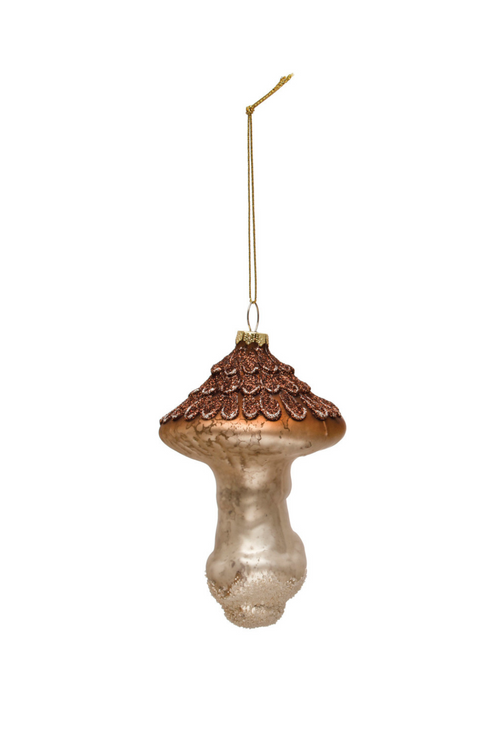 Mushroom Mercury Glass Ornament