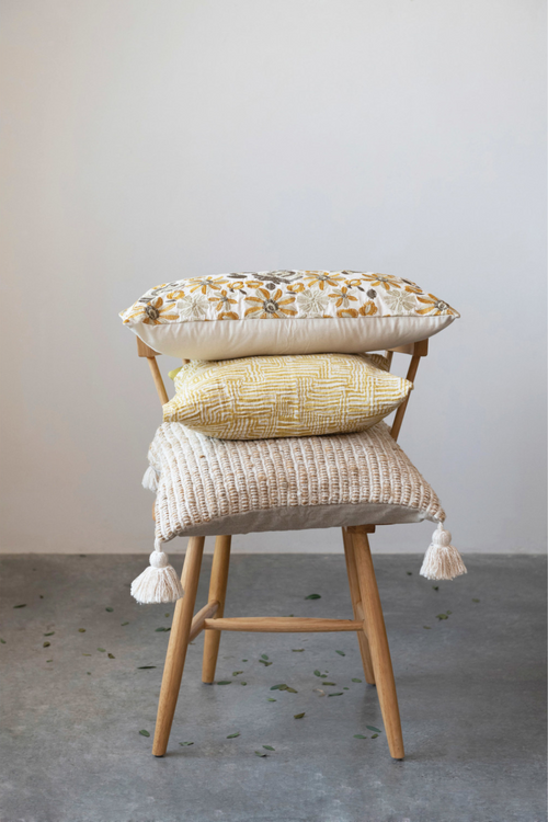 Mustard Kuba Cloth Pillow
