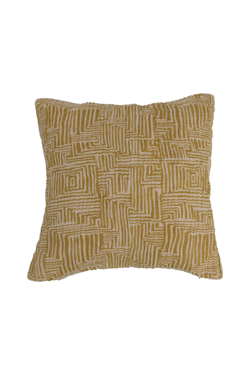 Mustard Kuba Cloth Pillow