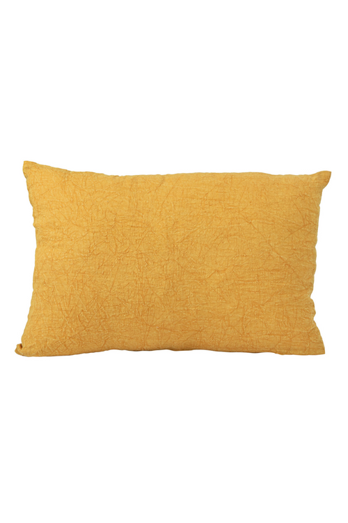 Stonewashed Linen Lumbar Pillow