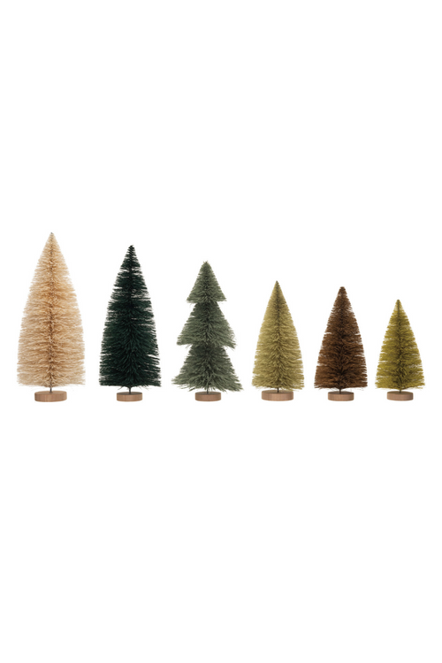 Neutral Sisal Bottle Brush Tree