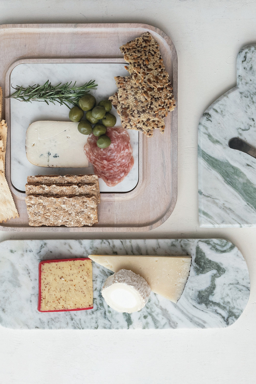 Oblong Marble Cheese Serving Board