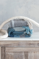 2 of 4:Ocean Breeze Striped Throw