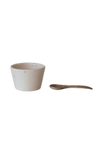 3 of 3:Open Salt Cellar + Mango Wood Spoon