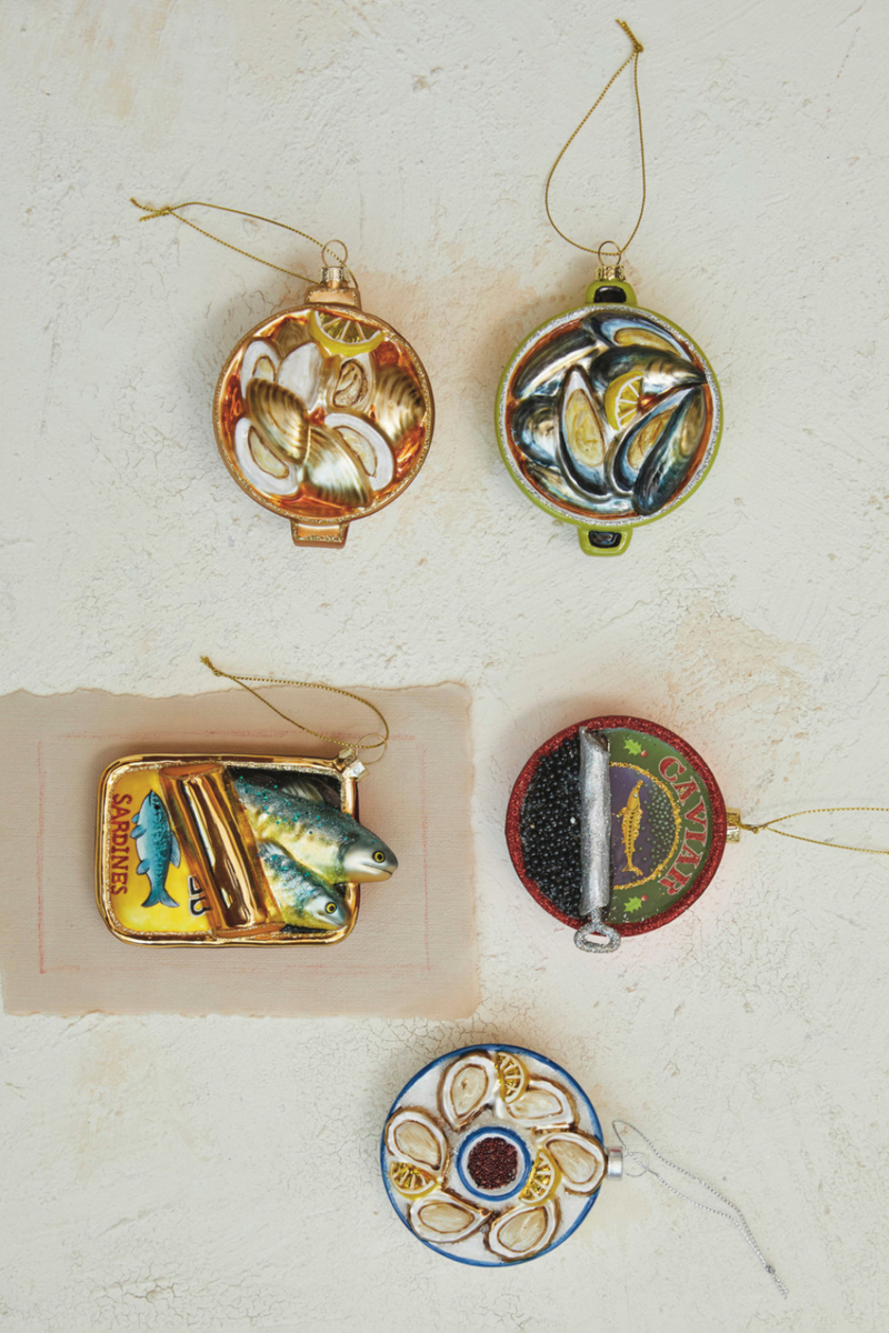 Creative-Co-Op-Oysters-Glass-Ornament