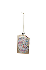 1 of 2:Pop Tart Glass Ornament