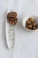 3 of 3:Pressed Botanical Ceramic Platter
