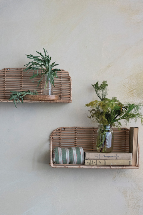 Rattan Wall Shelf