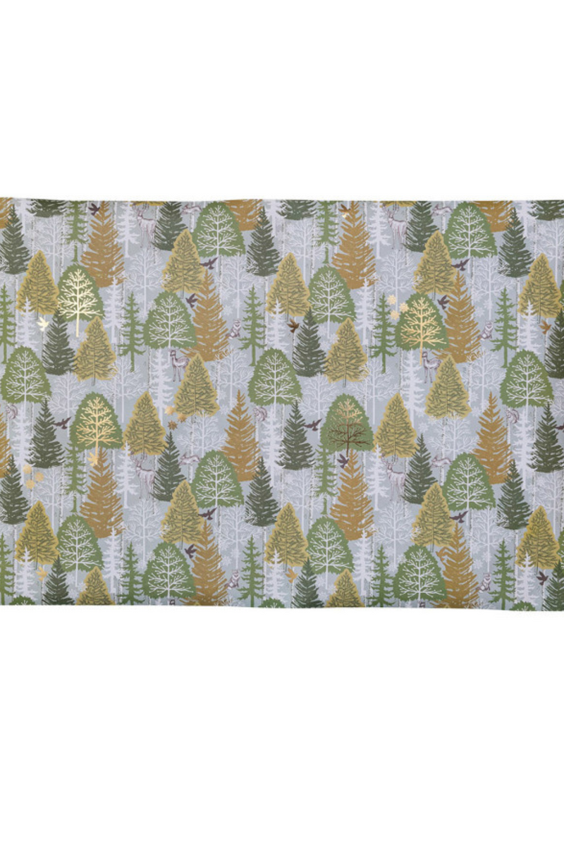 Creative-Co-Op-Recycled-Wrapping-Paper-Sheets-Green-Trees