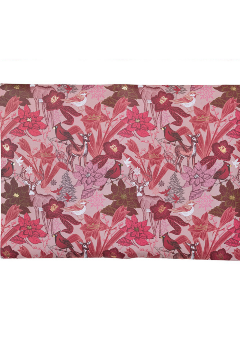 Creative-Co-Op-Recycled-Wrapping-Paper-Sheets-Red-Poinsettia