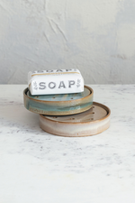 3 of 3:Round Ceramic Soap Dish