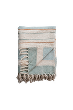 4 of 5:Seaside Striped Throw