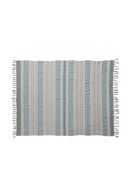 Seaside Striped Throw