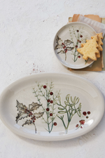 2 of 2:Seasonal Botanicals Ceramic Plate