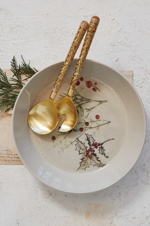 Seasonal Botanicals Serving Dish