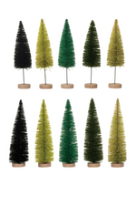 1 of 2:Green Sisal Bottle Brush Tree